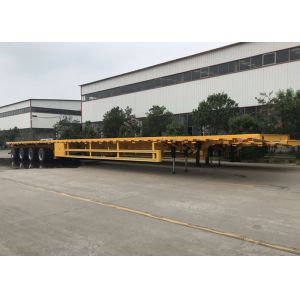 3 4 Axle Extendable 22m Length 40 45T Flatbed Semi Trailer
