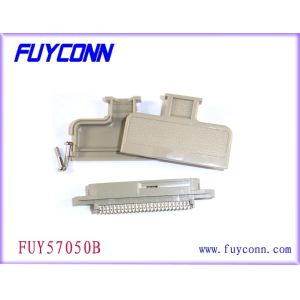 Tyco 180 Degree Male Centronic Solder 50 Pin Connector With Plastic Cover