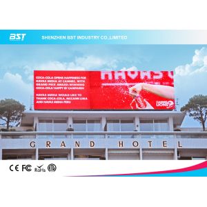 High Brightness Outdoor Advertising Led Display Screen 16mm For Building /