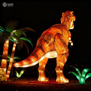 Waterproof Dinosaur Lanterns for Outdoor Decoration, Dinosaur Sculptures for