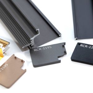 RCR 1641 Matt Grey Black Square Long Aluminium Drawer Handles