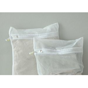 Underwear Mesh Net Laundry Washing Bag Rectangle Shape With Plastic Zipper