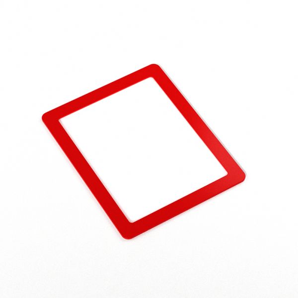 No Magnet Needed Repositionable Self Adhesive Plastic Sign Holder Wall Mounted