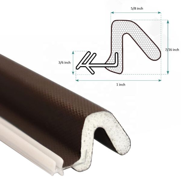 Quality PU PE PP Skeleton Door Seal Strip for Wood Door Frame Functioning as Sound Insulation wholesale