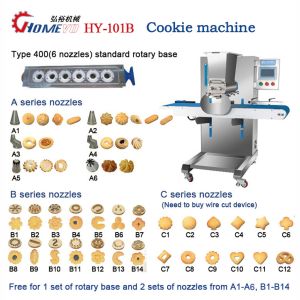 Full Automatic Snack Cookie Depositor Extruder Dough Making Machine