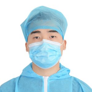High BFE / PFE 3 Ply Disposable Face Mask With Adjustable Nose Piece