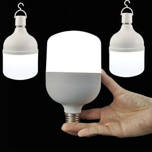 Ultralight E27 Indoor Emergency T Bulb , Anti Glare Rechargeable Bulb For Home