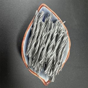 CE Certified Gray Or White PP Fiber Twisted Bunchy Form For Concrete Reinforceme