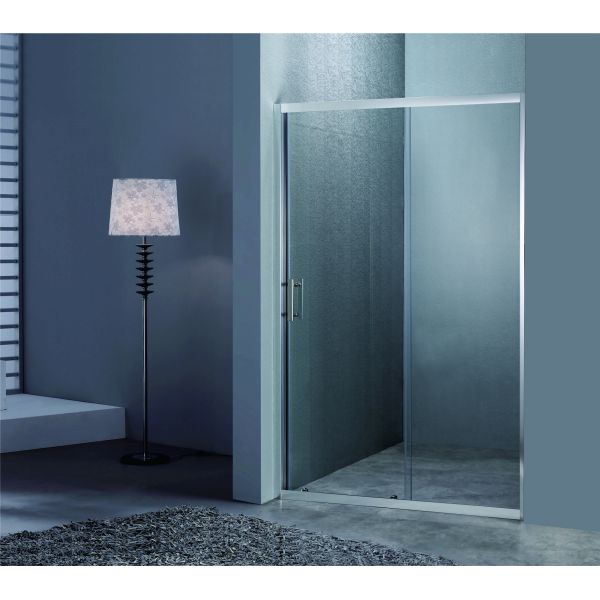Quality Sliding Shower Doors 120*190cm Size Tempered Glass Aluminium Frame Customizable wholesale
