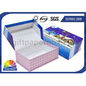 Rigid Cardboard Clamshell Soap Gift Paper Box Printing for Christmas Promotion