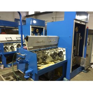AC 3 Phase Customized Wire Drawing Machine , 0.8mm-1.6mm Small Wire Drawing