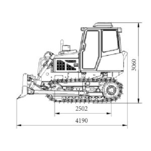 GT120 Agricultural Bulldozer Equipment Easy Operation With New Cab