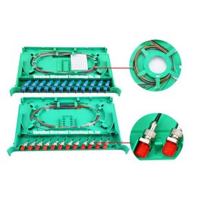 12 Port Fiber Patch Panel SC LC FC TYPE FTTH Fiber Optic Terminal Box