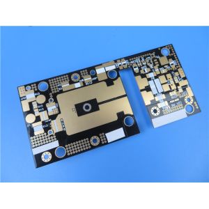 RF-60TC High Frequency PCB 30mil 0.762mm Double Sided RF PCB with Black Solder