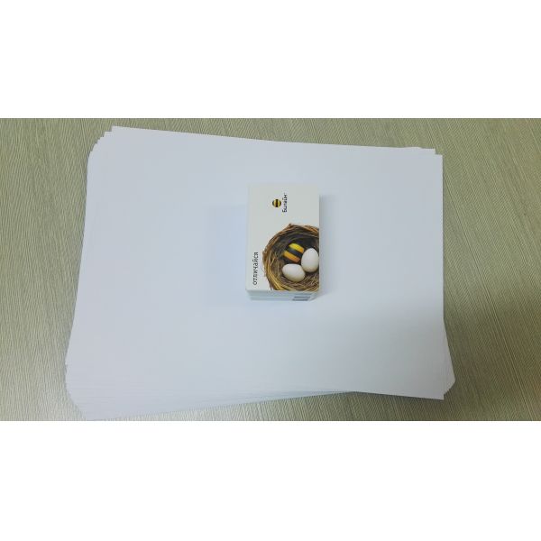 Anti Aging 0.40mm 4.5N/Cm Printed Pvc Sheet For MGI Printer