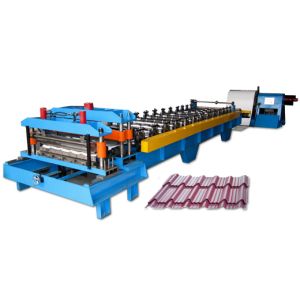 5.5KW Tile Roll Forming Machine For Step Tile Forming Metal Forming Tools