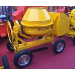 High Capacity 350L Diesel Engine Powered Concrete Mixer 4 Whees Beton Cement