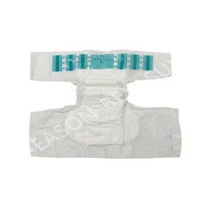 White Breathable Adult Disposable Diapers With Elastic Waistband