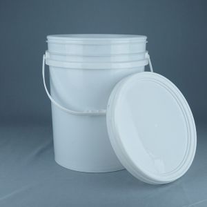 Custom Color 5 Gallon Plastic Buckets With Snap On Lid And Handle For Industrial