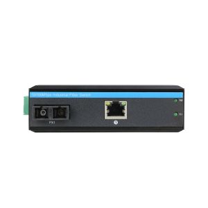 Industrial Fast Ethernet Media Converter SC Fixed Fiber SM/MM Unmanaged 6KV CE