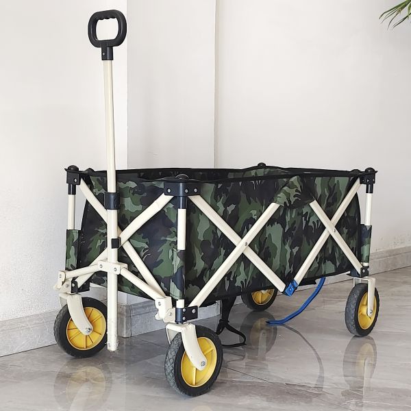 Quality All Terrain Trolley For Outdoor Camping Folding Wagon Customizable Body And Logo wholesale