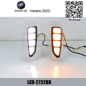 Buick Verano 2022 Car DRL LED Daytime driving turn signal Fog Lights