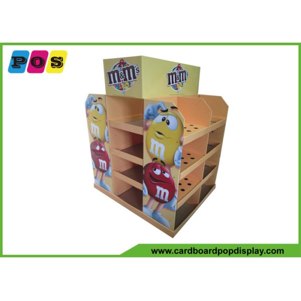 Quality American Full Size Cardboard Pop Displays Pallet Type For M&M Candies PA038 wholesale