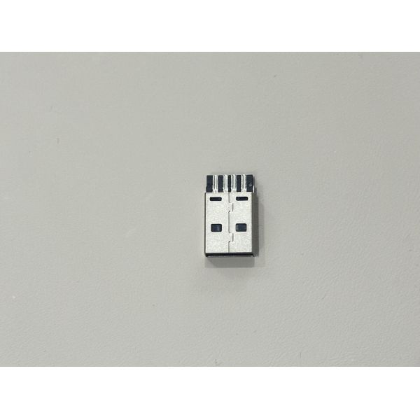 High-Durability USB 2.0 AM Connector – Integrated Solder-Type Black Housing Gold-Flash Plated Interconnect