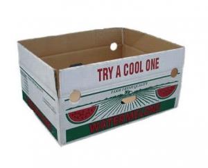 Cheap Customized Tomato Packing Boxes With Handle UV / Varnishing Coating for sale