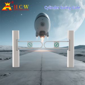 HCW Stainless Steel Barrier Turnstile Gate with Adjustable Channel Width (600