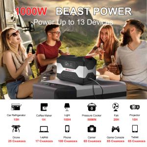 Lithium Iron Phosphate Portable Power Station 1200W Solar Generator、