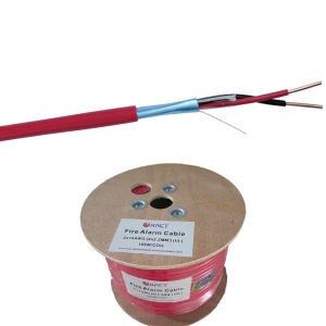 Shielded Bare Copper Solid FPL FPLR PVC Jacket Fire Alarm Cable 2x0.8mm2 for