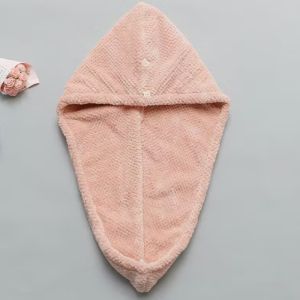 Super Absorbent Double-Layer Dry Hair Cap with Pineapple Texture and Premium