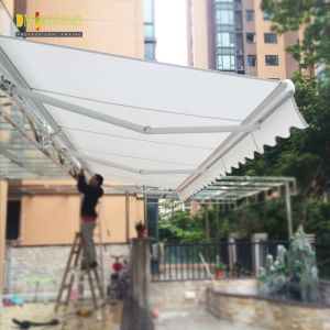 Aluminium high quality commercial semi cassette awning