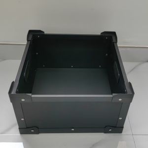 Color Customized Corrugated Plastic Crates Stackable PP Corrugated Box High