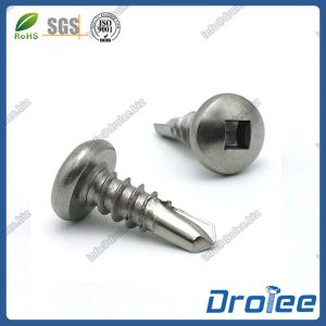 304 / 18-8 Stainless Steel Square Pan Head Self Drilling Tek Screw