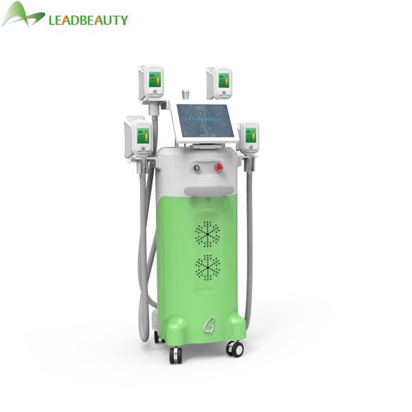 Quality Vacuum suction 4 handles cool lipo body shaping machine criolipolisis fat freezing machine wholesale