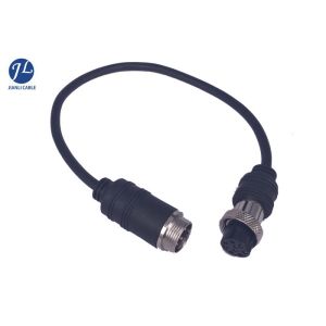 Auto Rear View Camera Aviation Cable With 9 Pin GX16 Connector Signal Transmissi
