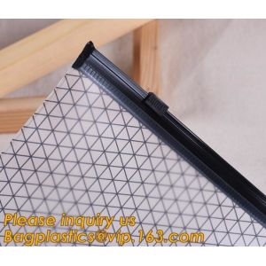 factory office use slider zip lock document bag vinyl plastic PVC bag,document