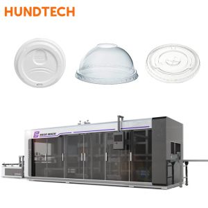 High Efficiency Plastic Thermoforming Machine Disposable Cup Lid