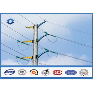 China 132KV BS EN 1011-2 Welding Galvanized Steel Tubular Transmission Poles on sale