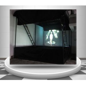 3D Transparent Holographic Projection Film 45° Angle High Light Transmittance