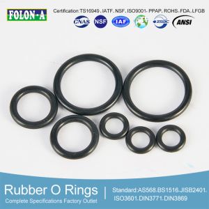 ISO 3601 Round Black NBR O Rings with Good Oil and Wear Resistance 8.0 MPa -25.C