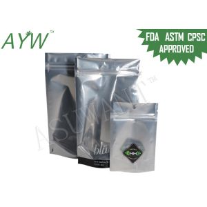 China Weed Edible Packaging Bags 1 Gram , Plastic Laminated Lockable Medication Bag With Resealable Zip on sale