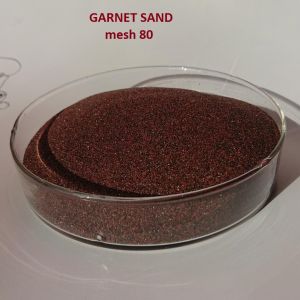 China high pressure waterjet CNC cutting Abrasive medium Garnet sand mesh 80 HS code 25132000 washed filtration on sale