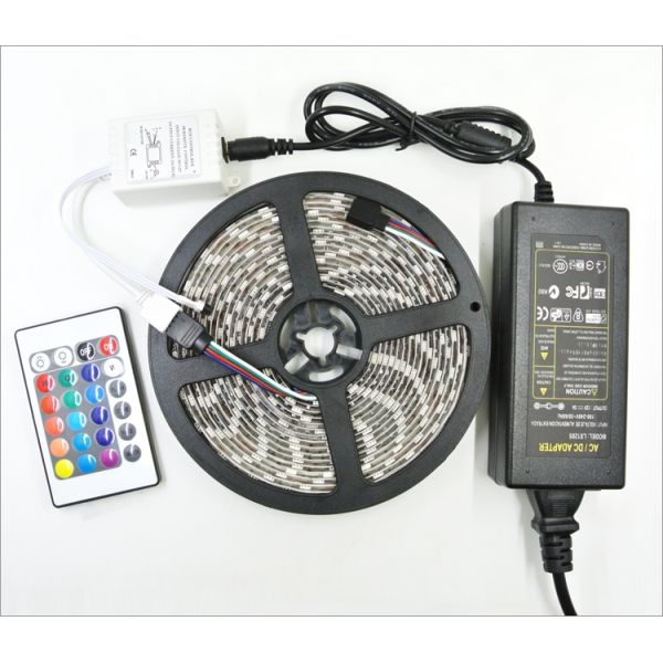 SAA Waterproof SMD 5050 Rgb Led Strip Light 5m 12v 24v 14.4 Watt