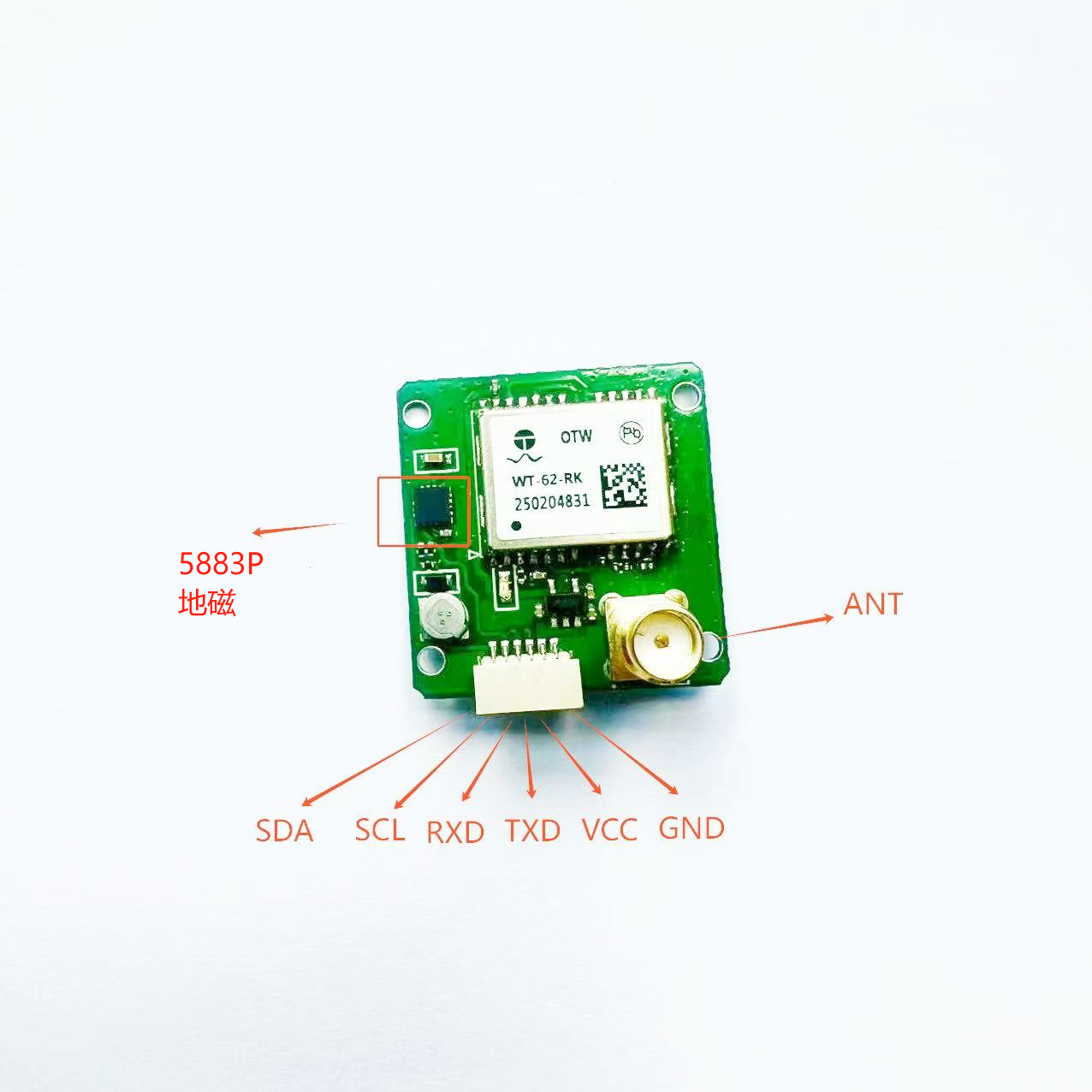 Cheap RTK module integrated with geomagnetic integrated board card for sale
