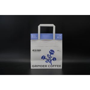 Customized Printing Paper Bags Folding Mouth Personalised Paper Bags With