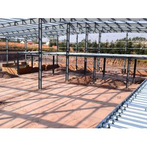 Customized Steel Structure Warehouse Steel Frame Buildings With Mezzanine