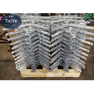 Epoxy Barbed Wire Fence Post Stailess Steel V Shape Chain Link Barbed Wire Arm
